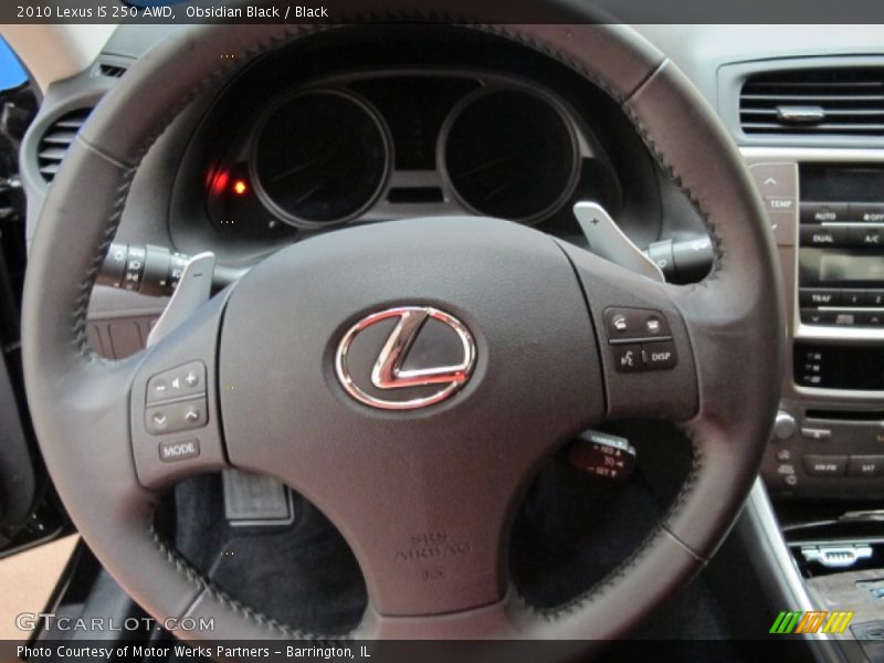 Obsidian Black / Black 2010 Lexus IS 250 AWD
