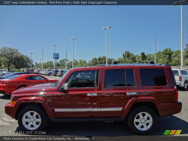 Red Rock Pearl / Dark Slate Gray/Light Graystone 2007 Jeep Commander Limited
