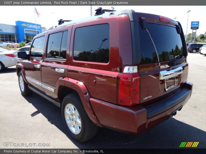 Red Rock Pearl / Dark Slate Gray/Light Graystone 2007 Jeep Commander Limited