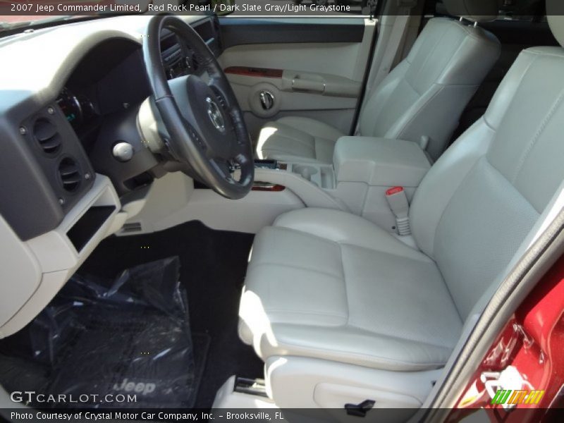 Red Rock Pearl / Dark Slate Gray/Light Graystone 2007 Jeep Commander Limited