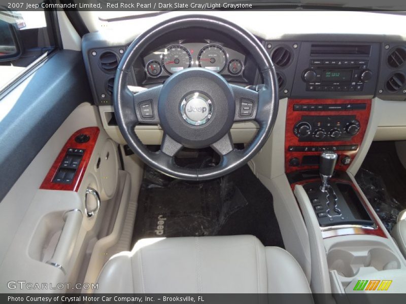 Red Rock Pearl / Dark Slate Gray/Light Graystone 2007 Jeep Commander Limited
