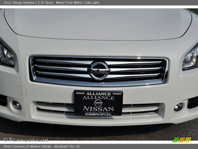 Winter Frost White / Cafe Latte 2012 Nissan Maxima 3.5 SV Sport
