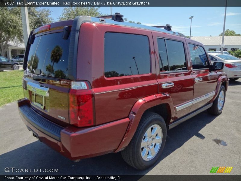 Red Rock Pearl / Dark Slate Gray/Light Graystone 2007 Jeep Commander Limited