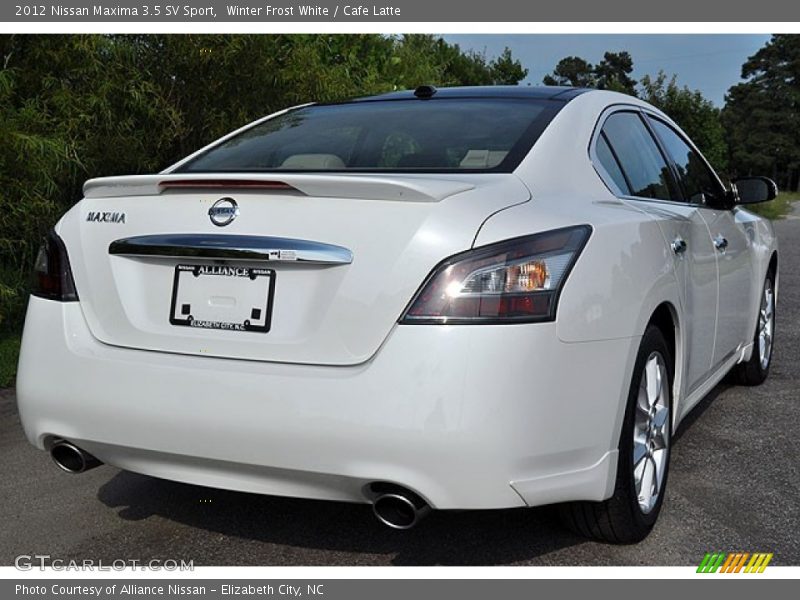 Winter Frost White / Cafe Latte 2012 Nissan Maxima 3.5 SV Sport