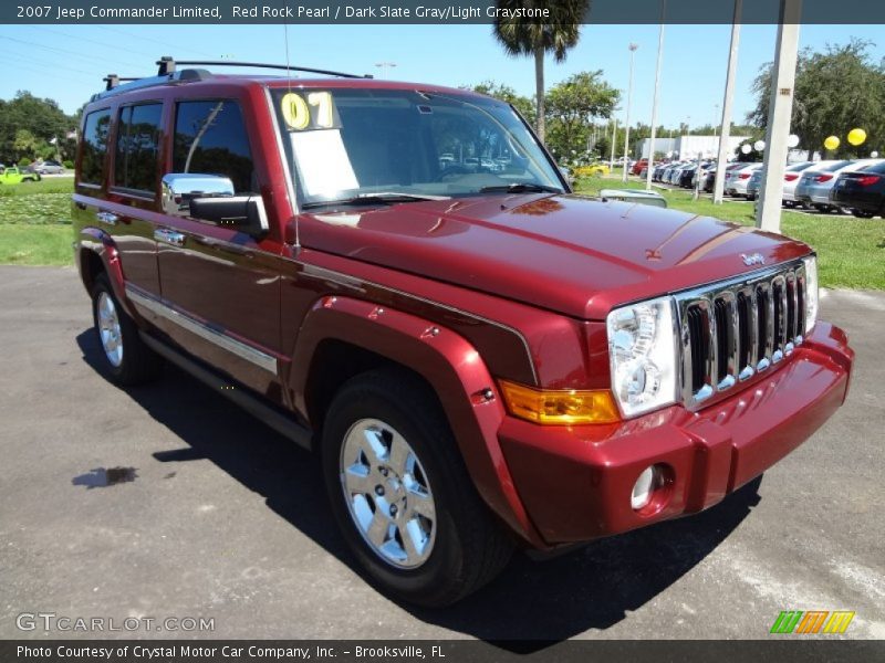Red Rock Pearl / Dark Slate Gray/Light Graystone 2007 Jeep Commander Limited