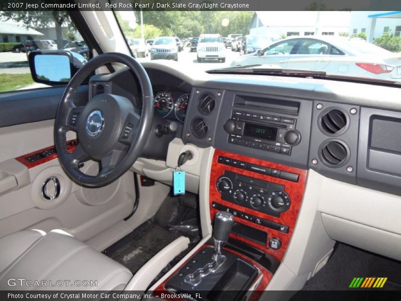 Red Rock Pearl / Dark Slate Gray/Light Graystone 2007 Jeep Commander Limited