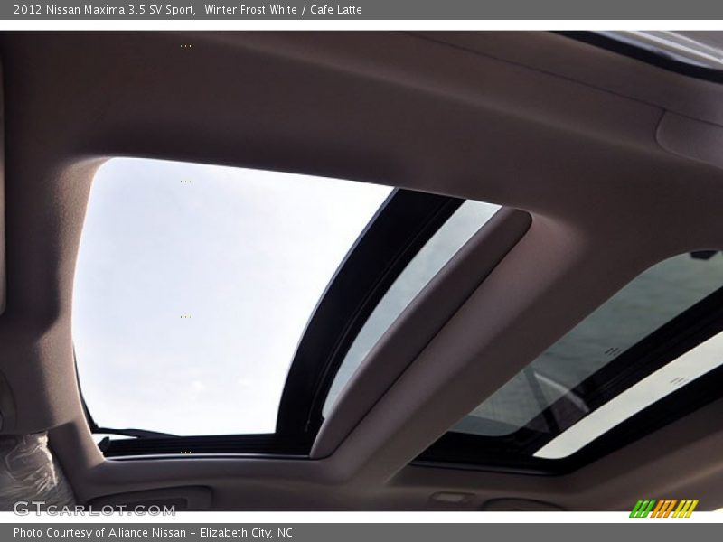 Winter Frost White / Cafe Latte 2012 Nissan Maxima 3.5 SV Sport