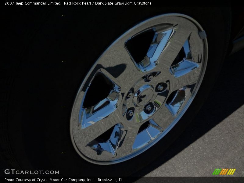 Red Rock Pearl / Dark Slate Gray/Light Graystone 2007 Jeep Commander Limited