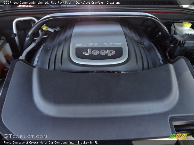 Red Rock Pearl / Dark Slate Gray/Light Graystone 2007 Jeep Commander Limited