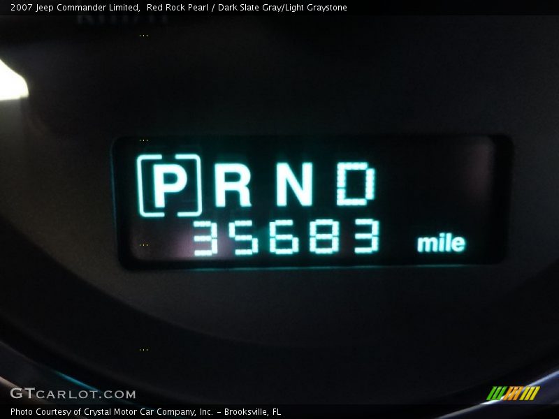 Red Rock Pearl / Dark Slate Gray/Light Graystone 2007 Jeep Commander Limited