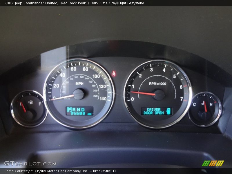 Red Rock Pearl / Dark Slate Gray/Light Graystone 2007 Jeep Commander Limited