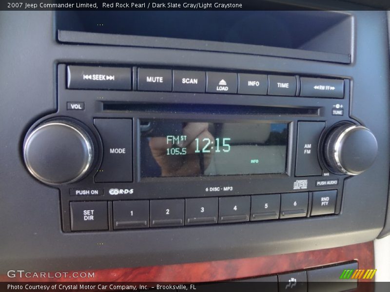 Red Rock Pearl / Dark Slate Gray/Light Graystone 2007 Jeep Commander Limited