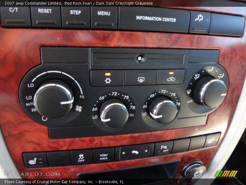 Red Rock Pearl / Dark Slate Gray/Light Graystone 2007 Jeep Commander Limited