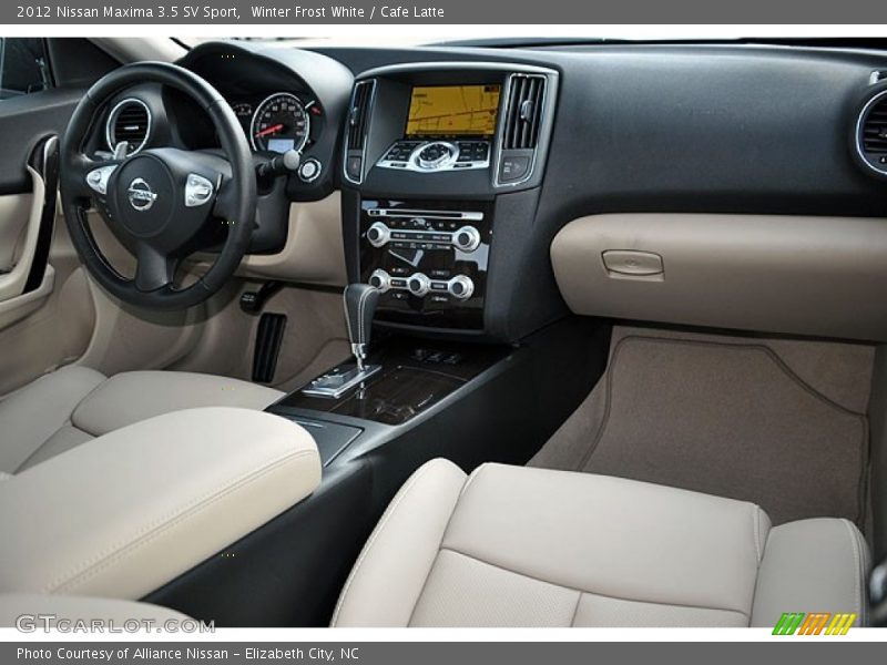 Dashboard of 2012 Maxima 3.5 SV Sport