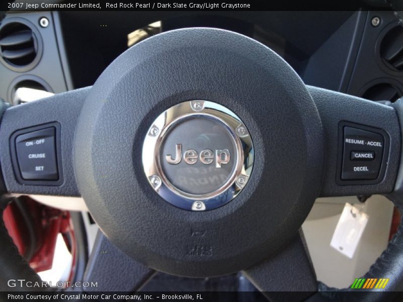 Red Rock Pearl / Dark Slate Gray/Light Graystone 2007 Jeep Commander Limited
