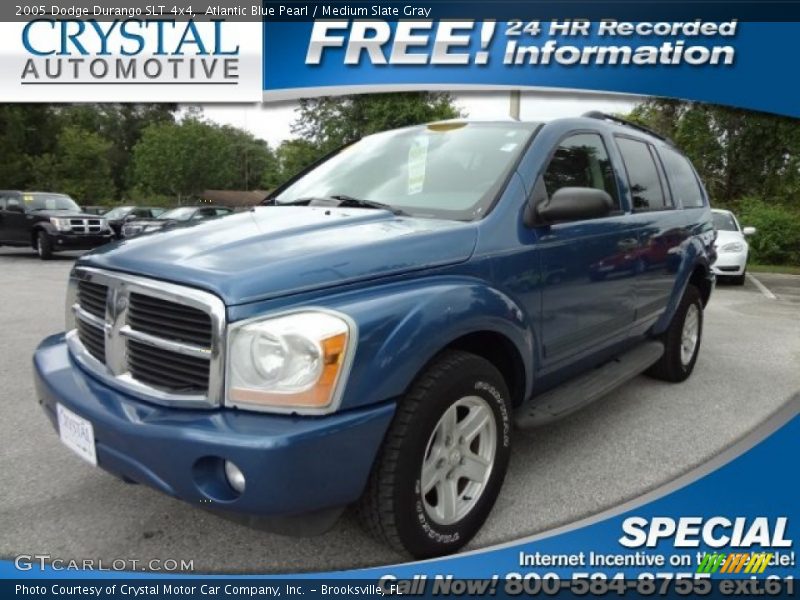 Atlantic Blue Pearl / Medium Slate Gray 2005 Dodge Durango SLT 4x4
