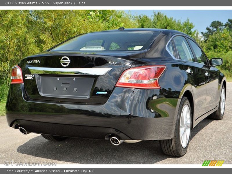 Super Black / Beige 2013 Nissan Altima 2.5 SV