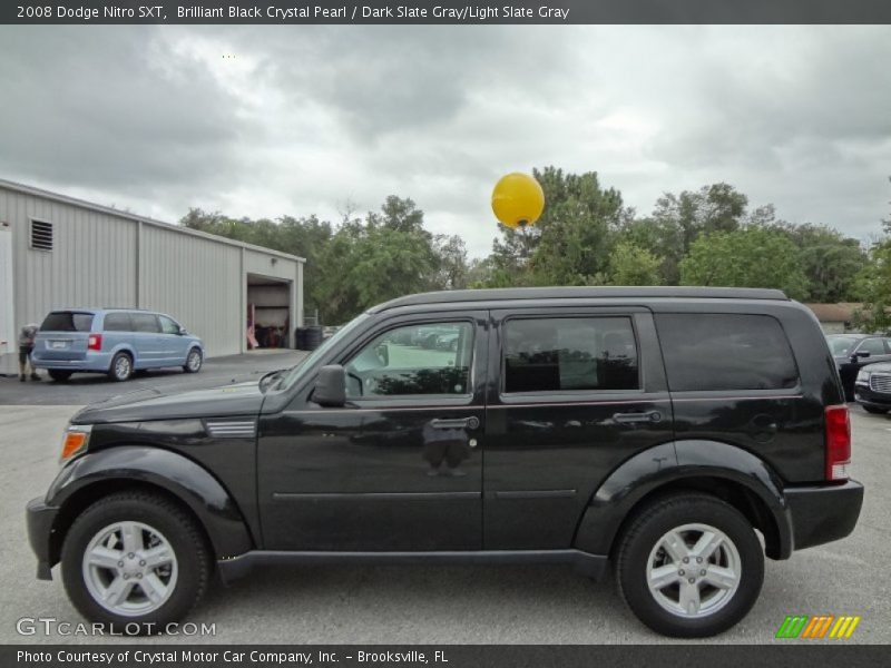 Brilliant Black Crystal Pearl / Dark Slate Gray/Light Slate Gray 2008 Dodge Nitro SXT