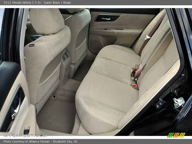 Rear Seat of 2013 Altima 2.5 SV