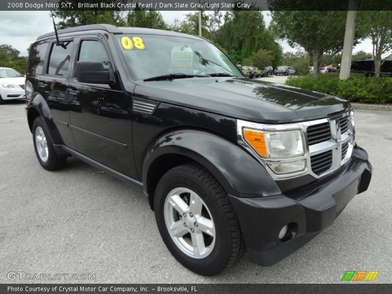 Brilliant Black Crystal Pearl / Dark Slate Gray/Light Slate Gray 2008 Dodge Nitro SXT