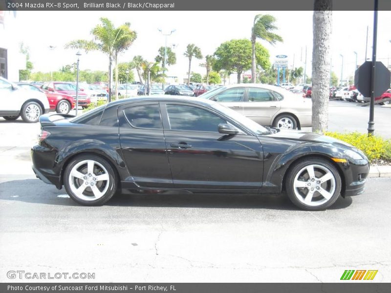 Brilliant Black / Black/Chapparal 2004 Mazda RX-8 Sport