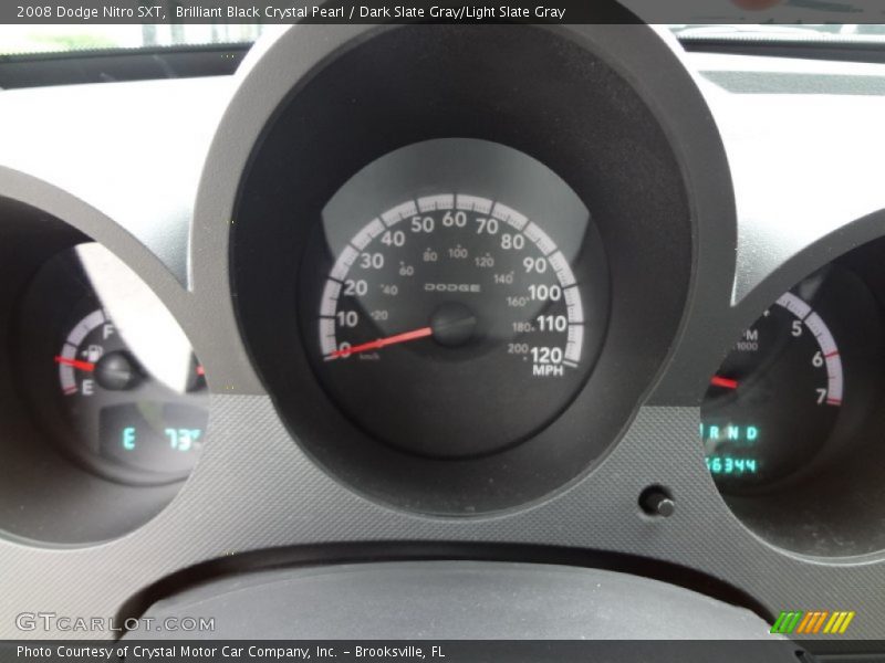Brilliant Black Crystal Pearl / Dark Slate Gray/Light Slate Gray 2008 Dodge Nitro SXT