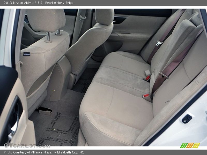 Pearl White / Beige 2013 Nissan Altima 2.5 S