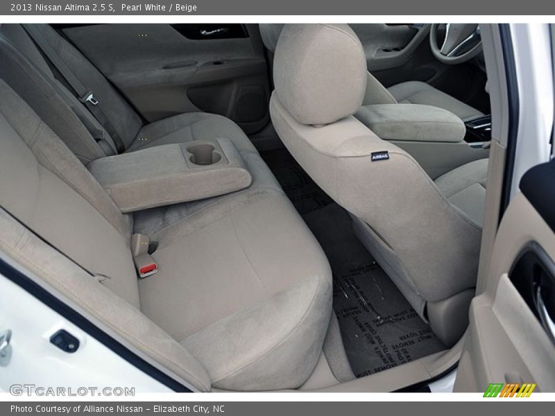 Pearl White / Beige 2013 Nissan Altima 2.5 S