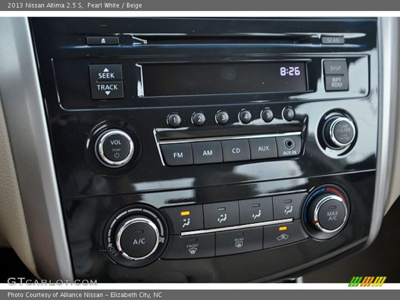 Pearl White / Beige 2013 Nissan Altima 2.5 S