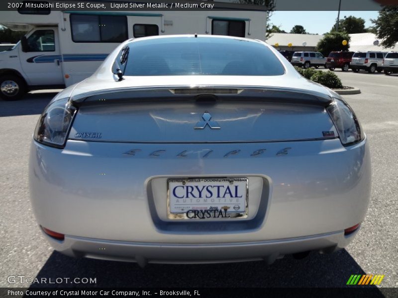 Liquid Silver Metallic / Medium Gray 2007 Mitsubishi Eclipse SE Coupe