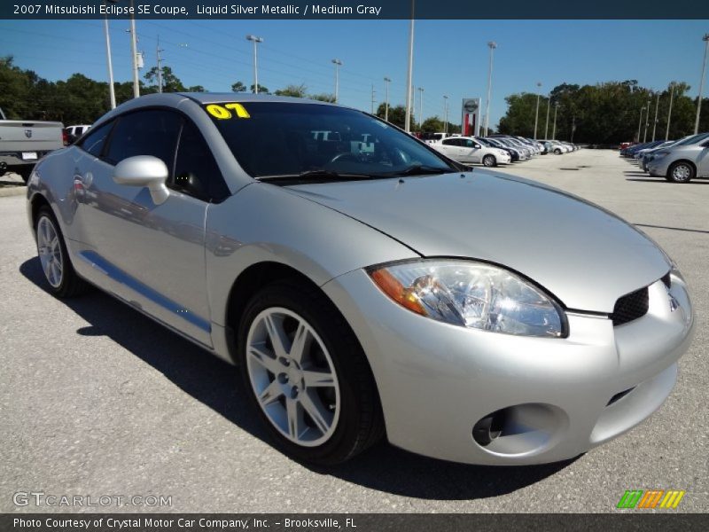 Liquid Silver Metallic / Medium Gray 2007 Mitsubishi Eclipse SE Coupe