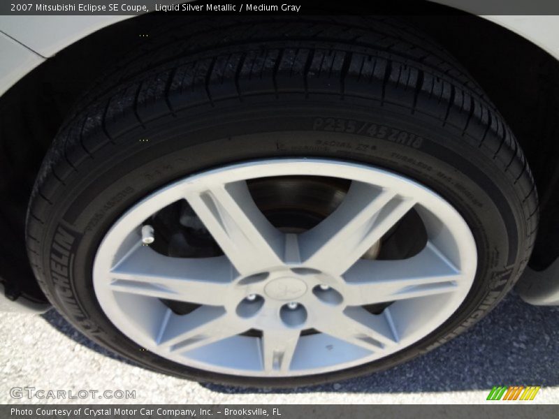 Liquid Silver Metallic / Medium Gray 2007 Mitsubishi Eclipse SE Coupe