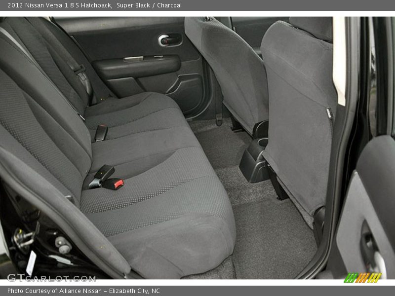 Super Black / Charcoal 2012 Nissan Versa 1.8 S Hatchback