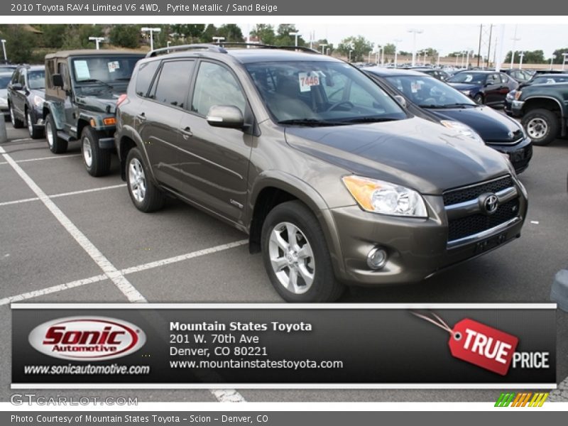 Pyrite Metallic / Sand Beige 2010 Toyota RAV4 Limited V6 4WD