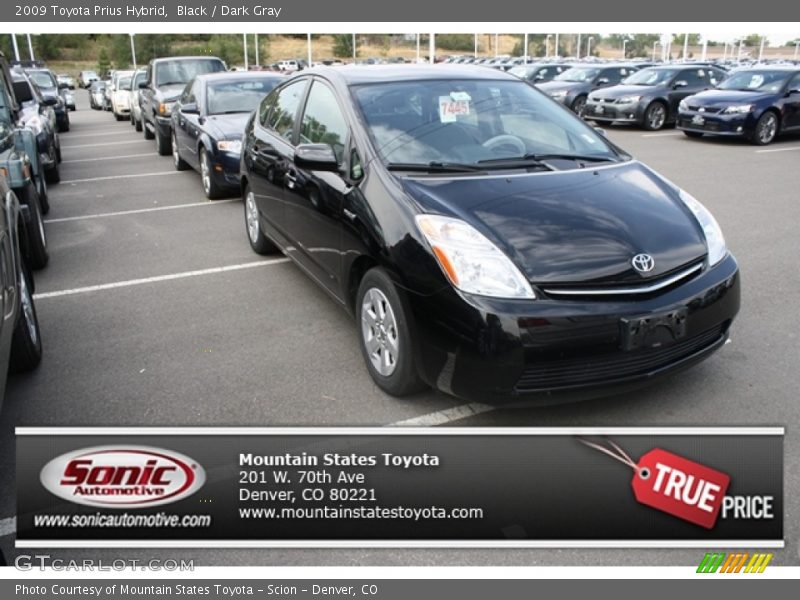 Black / Dark Gray 2009 Toyota Prius Hybrid