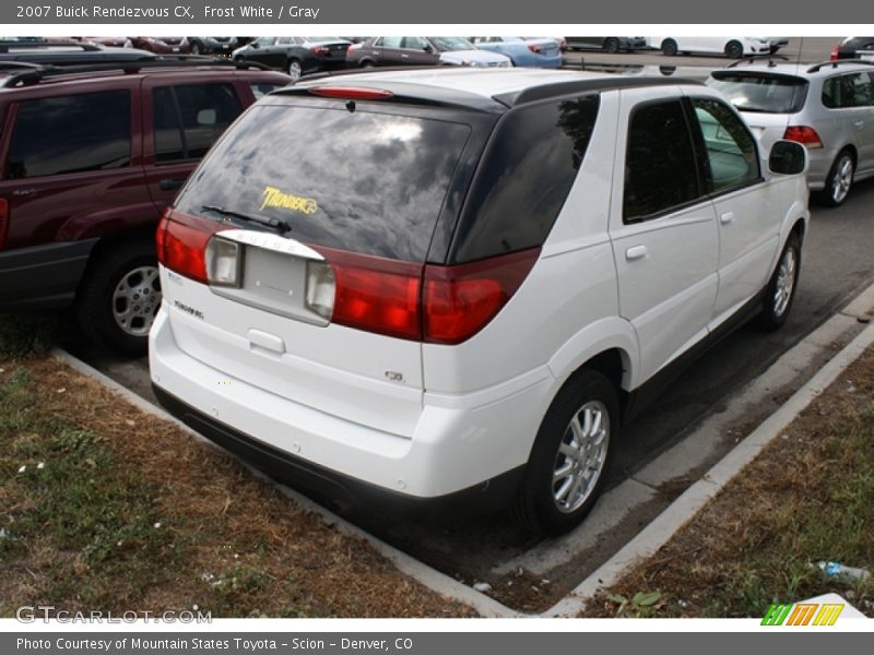 Frost White / Gray 2007 Buick Rendezvous CX