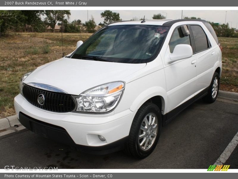 Frost White / Gray 2007 Buick Rendezvous CX