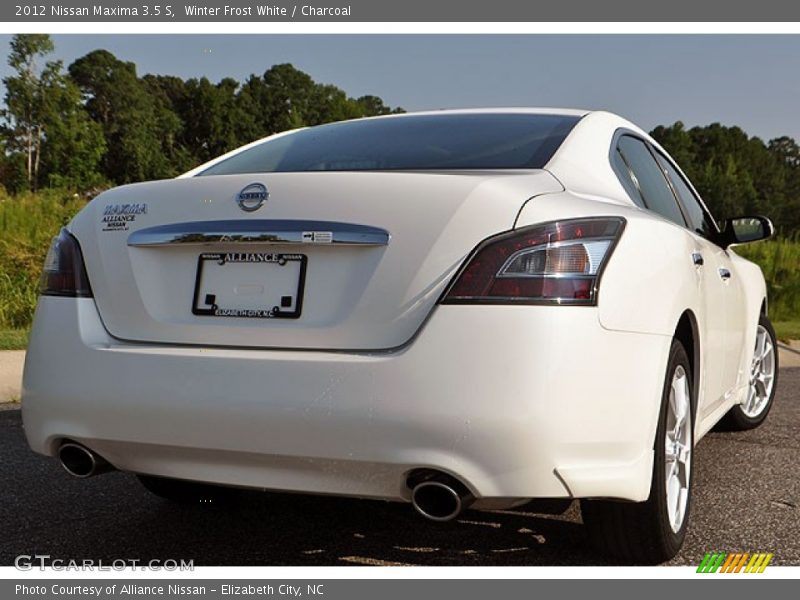 Winter Frost White / Charcoal 2012 Nissan Maxima 3.5 S