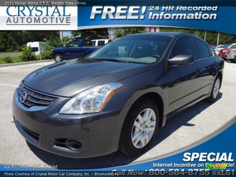 Metallic Slate / Frost 2011 Nissan Altima 2.5 S