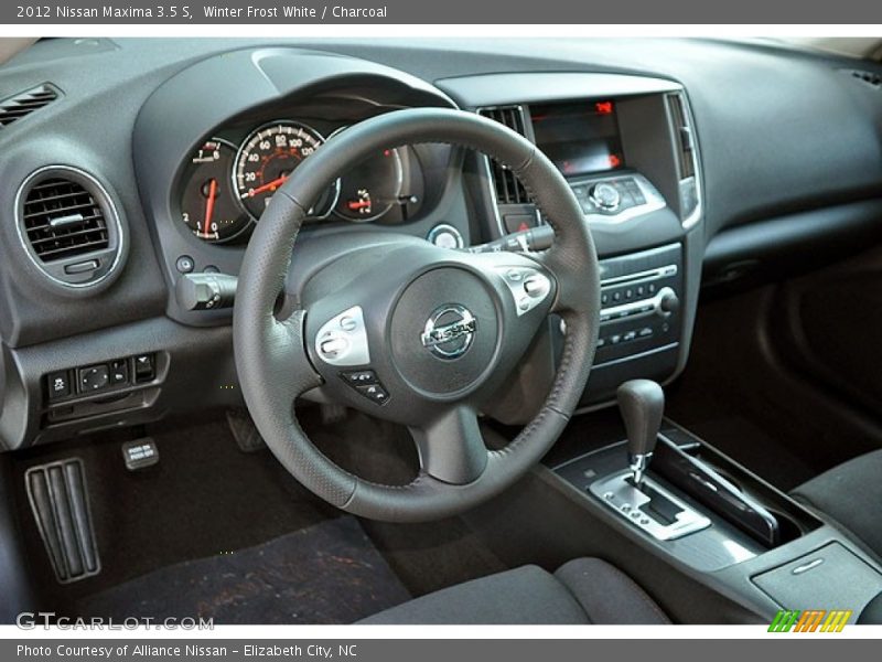 Winter Frost White / Charcoal 2012 Nissan Maxima 3.5 S