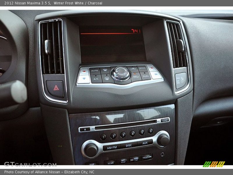 Winter Frost White / Charcoal 2012 Nissan Maxima 3.5 S