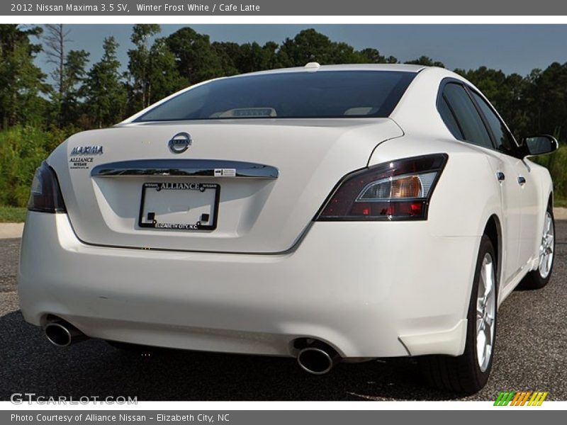 Winter Frost White / Cafe Latte 2012 Nissan Maxima 3.5 SV