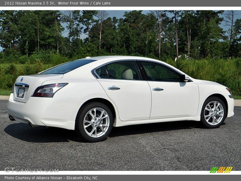 Winter Frost White / Cafe Latte 2012 Nissan Maxima 3.5 SV