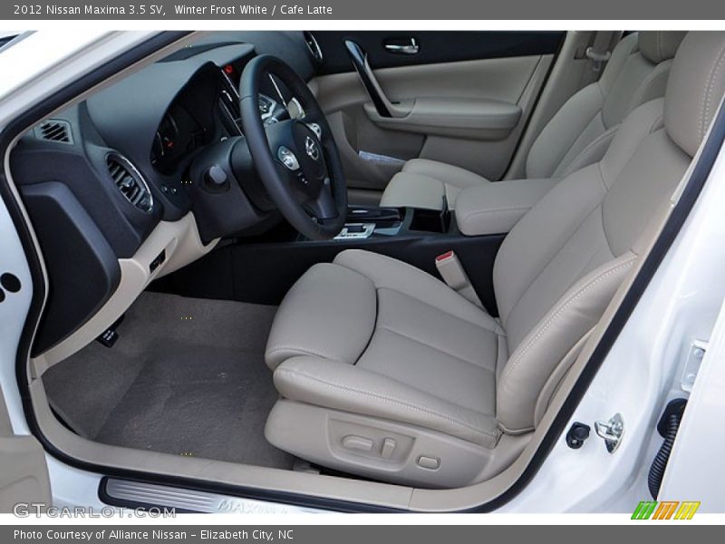 Winter Frost White / Cafe Latte 2012 Nissan Maxima 3.5 SV