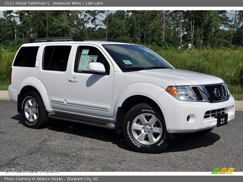 Avalanche White / Cafe Latte 2012 Nissan Pathfinder S