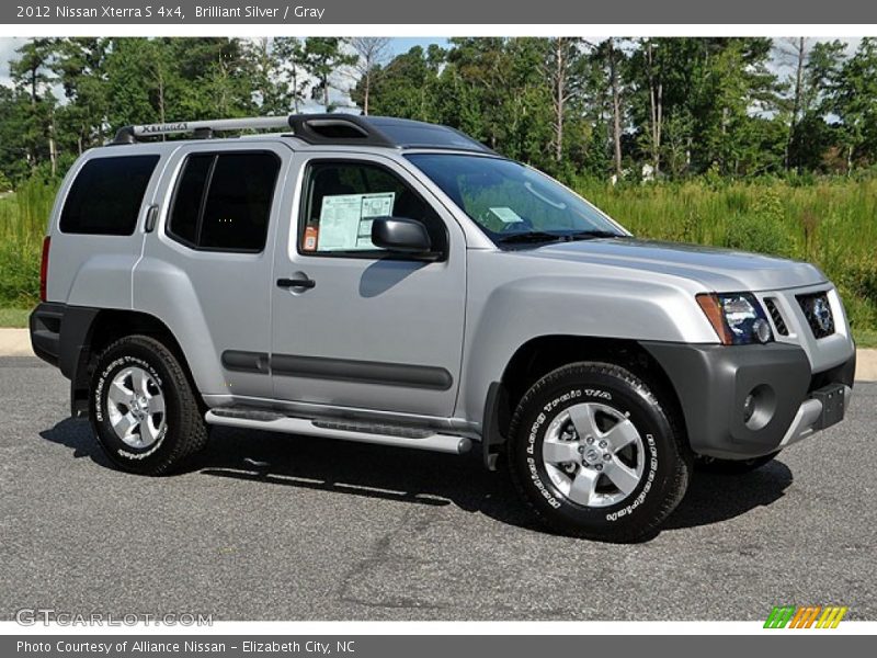 Brilliant Silver / Gray 2012 Nissan Xterra S 4x4