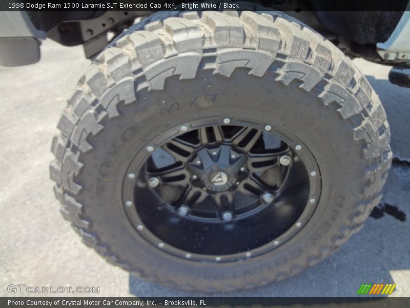 Bright White / Black 1998 Dodge Ram 1500 Laramie SLT Extended Cab 4x4