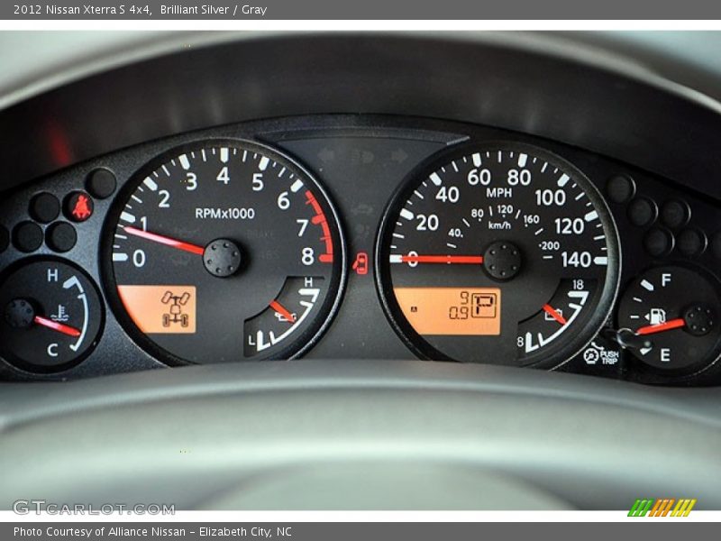 Brilliant Silver / Gray 2012 Nissan Xterra S 4x4