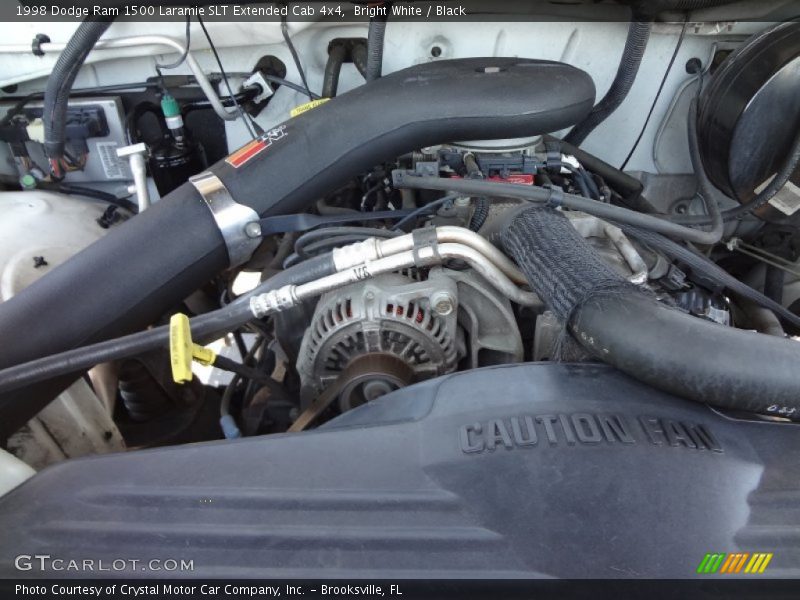 Bright White / Black 1998 Dodge Ram 1500 Laramie SLT Extended Cab 4x4