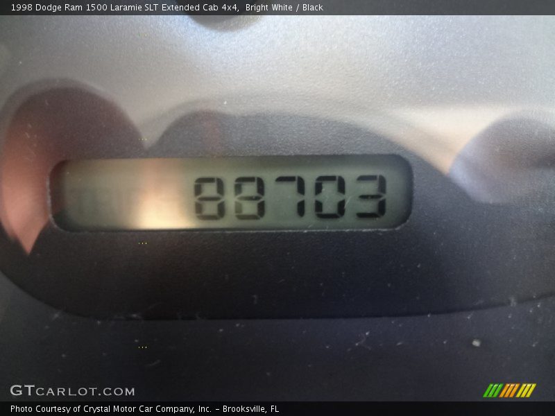 Bright White / Black 1998 Dodge Ram 1500 Laramie SLT Extended Cab 4x4